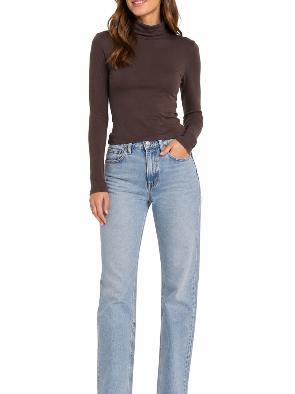 Nordstrom Olive & Oak Size XS Brown Long-Sleeve Shirt